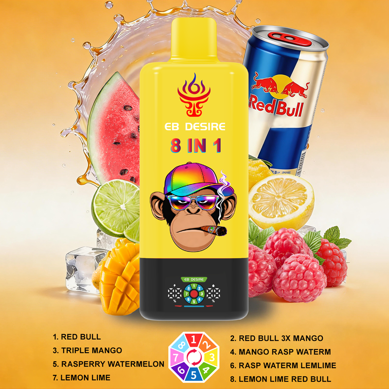 7. Red Bull+Triple Mango+Rasperry Watermelon+Lemon Lime+4 Blends