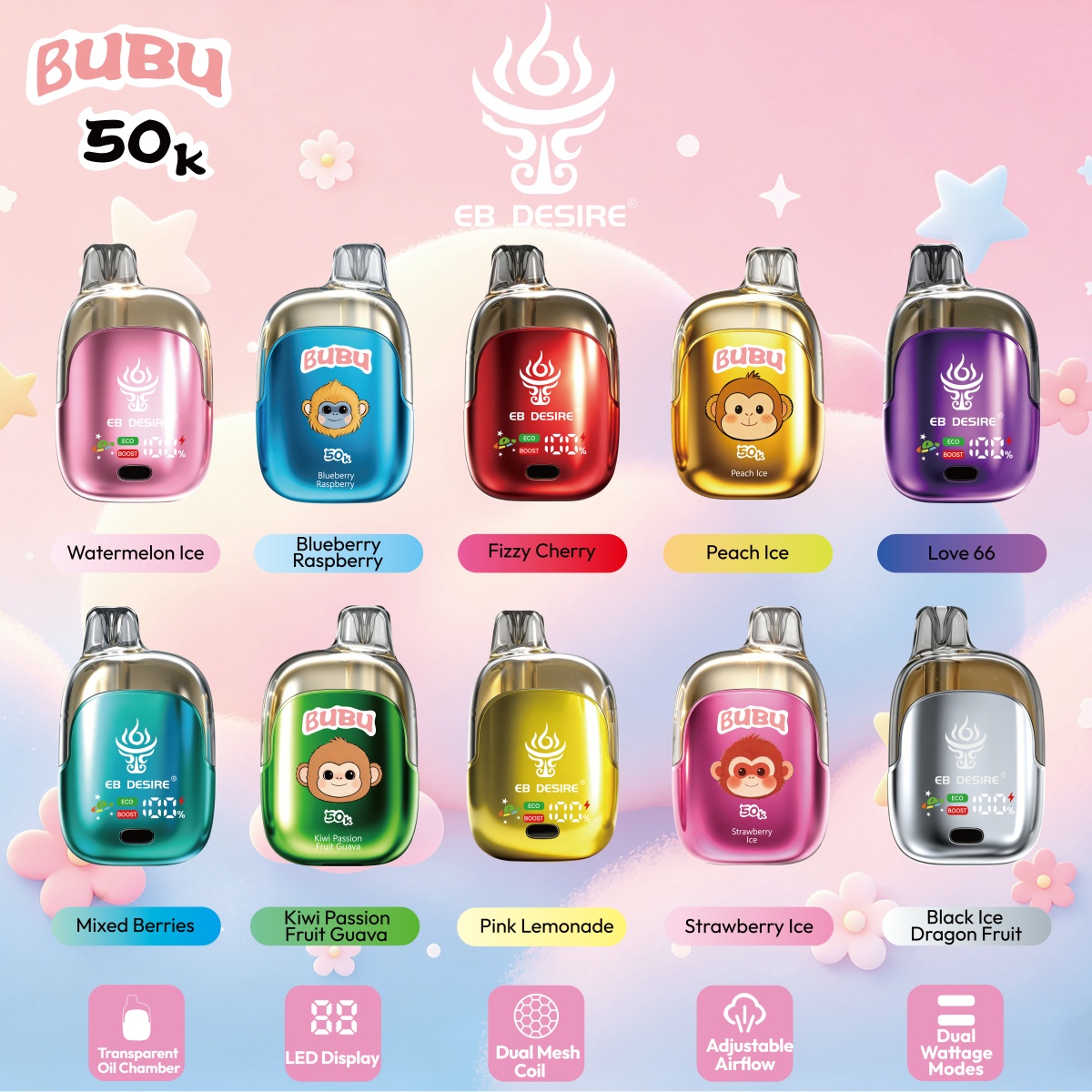 Puff 50k Bubu All Flavors
